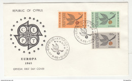 Cyprus 1965 Europa CEPT FDC B190701 - 1965