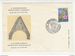 VI Mariological International Congresses 1971 Illustrated Letter Cover & Zagreb Special Pmk B200901 - Lettres & Documents