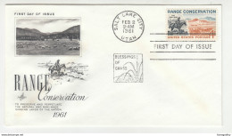 Range Conservation FDC 1961 Salt Lake City Pmk B200901 - 1961-1970