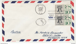 Let Freedom Ring Airmail FDC 1960 Miami Pmk B200901 - 1951-1960