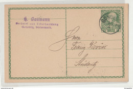Austria Postal Stationery Postcard Posted 1909? Gonobitz Pmk [Slovenske Konjice] B200610 - Slovenia