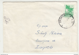 Yugoslavia, Coiled Stamp On Letter Cover Posted 1962 B200610 - Covers & Documents