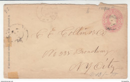 US, Postal Stationery Letter Cover Travelled B190401 - ...-1900