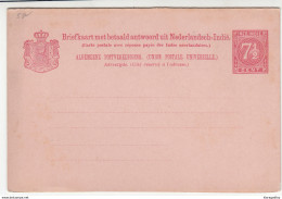 Nederlands-Indië, UPU Postal Stationery Postcard With Reply Unused B190401 - India Holandeses