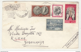 27th International Fair Of Thessaloniki 1962 Cinderella On Letter Cover Travelled To Yugoslavia B190401 - Cartas & Documentos