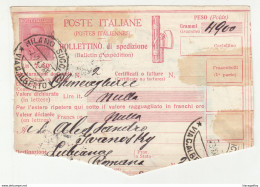 Italy Damaged Parcel Card 1943 Milano To Lubiana B190401 - Marcophilia