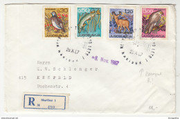 Yugoslavia Slovenia Letter Cover Travelled Registered 1967 Maribor To Krefeld - Special Postmark B190310 - Slovenia