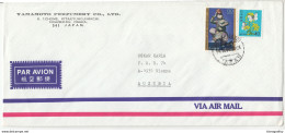 Yamamoto Perfumery Company Air Mail Letter Cover Travelled 198? To Austria B180612 - Brieven En Documenten