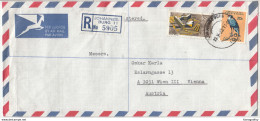 South Africa Registered Air Mail Letter Cover Travelled 1973 To Austria B180612 - Storia Postale