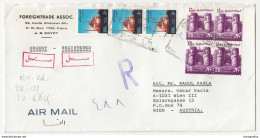Foreigntrade Assoc. Company Registered Letter Cover Travelled To Austria B180612 - Cartas & Documentos
