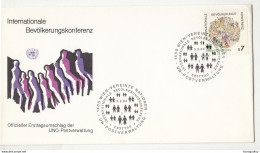 UN, International Conference On Population And Development 1984 FDC Wien B210901 - Briefe U. Dokumente