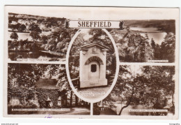 Sheffield, Whiteley Woods Old Postcard Censored Travelled 1952 B170915 - Sheffield