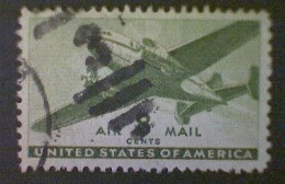 United States, Scott #C26, Used(o), 1944, Air Transport, 8¢, Olive Green - 2a. 1941-1960 Usati