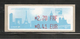 France, Distributeur, 248, LISA, Neuf **, TTB, 1 Timbre Avec Support, Monuments De Paris, Philexfrance - 1999-2009 Geïllustreerde Frankeervignetten