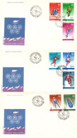 Romania 1987, FDC, Olympic Games Calgary - Covers & Documents