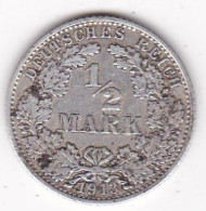 Empire. 1/2 Mark 1913 A Berlin , En Argent - 1/2 Mark