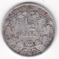 Empire. 1/2 Mark 1913 A Berlin , En Argent - 1/2 Mark