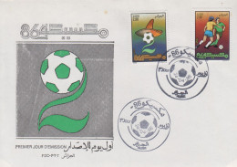 Enveloppe  FDC  1er  Jour   ALGERIE    Coupe  Du   Monde  De  Football   MEXIQUE   1986 - 1986 – Messico