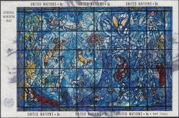 UNO NEW YORK  Block 4, Gestempelt, Kunstwerke: Chagall, 1967 - Blocks & Sheetlets