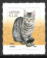 LATVIA LETTONIE LETTLAND 2022 Cat Chat Katze Set/serie Mint/neuf/ungest. - Chats Domestiques