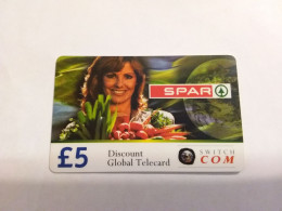 Ireland - Eire - Irland - Prepaid Card Calling Card - Switchcom Switch Com - Spar - Girl Femme Woman - Irlanda