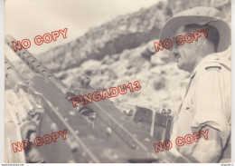 Au Plus Rapide Guerre D'Algérie Archive Appelé Chef De Pièce 12.7 En Protection Armement Beau Format - Guerra, Militari