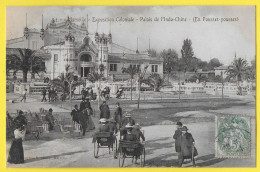 CPA MARSEILLE Exposition Coloniale - Palais De L'Indo-Chine (En Pousses-pousses) - Kolonialausstellungen 1906 - 1922