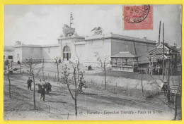 CPA MARSEILLE Exposition Coloniale - Palais De La Mer  Animée - Kolonialausstellungen 1906 - 1922