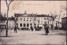 CPA Carmaux, Place Victor Hugo, Gelaufen 1918 - Carmaux