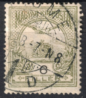 FIUME RIJEKA Postmark / TURUL Crown - Croatia 1910's Hungary Fiume County KuK K.u.K - 6 Fill - Croatia