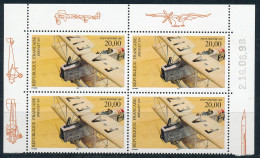 France - Poste Aérienne 1997 - Breguet XIV -YT PA61a** Bloc De 4 Avec Coin Daté - 1960-.... Neufs