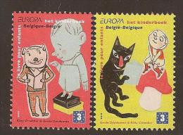 BELGIQUE - L'EUROPE 2010 - THÈME ANNUAL: " LES LIVRES D'ENFANTS”.- SÉRIE 2 Timbres Il Vient De FEULLE BLOC - 2010