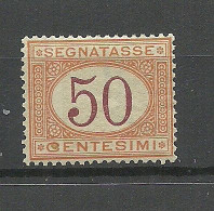 ITALIA ITALY 1870-1894 Michel 9 * Postage Due Portomarke Segnatasse - Postage Due