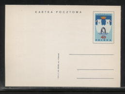 POLAND PC 1969 750TH ANNIV OF CITY OF JAROSLAW MINT HERALDRY TOWN CREST BOAT FLAGS CROWN Ships - Enveloppes