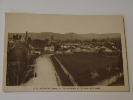 ISERE-2614-MOIRANS-VUE GENERALE ET RUE DE LA GARE ANIMEE - Moirans