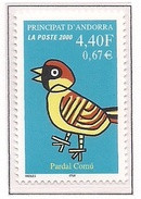 ANDORRA FRANCESA 2000 - FAUNA - PAJARO - OISEAU - GORRION - MOINEAU - YVERT Nº 533** - Unused Stamps
