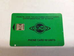 Ghana - GHA-09 - Green Background - 50 Units - 08/95 - Ghana