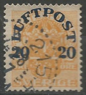 SUEDE / POSTE AERIENNE N° 2 OBLITERE - Used Stamps