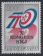 Jugoslavia 1974  X Kongress SKJ (o) Mi.1563 - Oblitérés