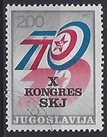 Jugoslavia 1974  X Kongress SKJ (o) Mi.1563 - Usados