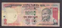INDIA  -  2006  1000 Rupees Circulated Banknote As Scans - India