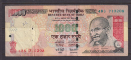INDIA  -  2007  1000 Rupees Circulated Banknote As Scans - India