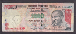 INDIA  -  2015  1000 Rupees Circulated Banknote As Scans - India