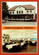 G5387 - TOP Neustadt FDGB Heim Ratskeller Innenansicht - Verlag Bild Und Heimat Reichenbach - Neustadt / Orla