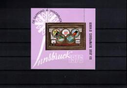 Comores 1976 Olympic Games Innsbruck Perforated Block Postfrisch / MNH - Hiver 1976: Innsbruck