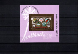 Comores 1976 Olympic Games Innsbruck Imperforated Block Postfrisch / MNH - Hiver 1976: Innsbruck