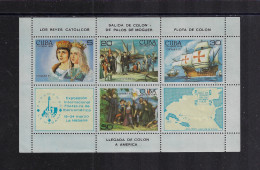 CUBA 1985 ESPAMER MINISHEET SCOTT 2743 STAMPWORLD 2898-2901 MNH - Ungebraucht