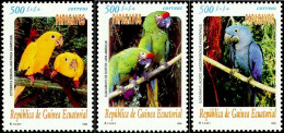 Guinea Ecuatorial 259/261 ** Loros. 1999 - Guinée Equatoriale