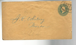 53096 ) USA  Boston Postmark  Postal Stationery - ...-1900