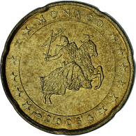 Monaco, Rainier III, 20 Euro Cent, 2003, Paris, SUP, Laiton, Gadoury:MC176 - Monaco